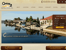 Tablet Screenshot of century21leerealestate.com